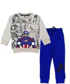 A Team Fleece Tracksuit - Skin & Royal Blue
