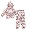 Bugs Bunny Smile Faces Stripper Hoodie Tracksuit - White & Rose Pink
