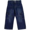 Unique Style Baggy Fit Denim Pant - Dark Blue