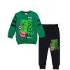 Boom Mini Craft Fleece Tracksuit - Green & Black