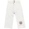 Happy Life Smile Denim Pant - Off White