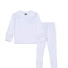 Kids Rib Inner Suit - White