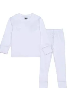 Kids Rib Inner Suit - White