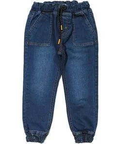 Square Cross Pocket Joggers Denim Pant - Vintage