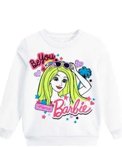 Be You Barbie Fleece Sweatshirt - White