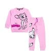 Cute Bambi Fleece Tracksuit - Baby Pink