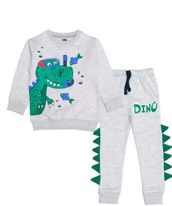 Diver Dino Fleece Tracksuit - Grey