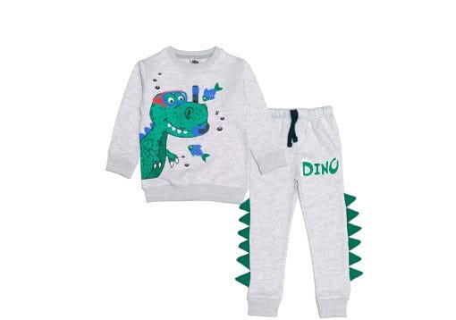 Diver Dino Fleece Tracksuit - Grey