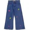 Flowers sunshine Flapper Denim Pant - Mid Blue