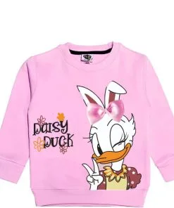 Lovely Daisy Duck Fleece Sweatshirt - Baby Pink