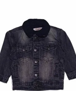 Premium Wool Denim Jacket - Charcoal