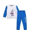 Rabbit Time to Play Fleece Tracksuit - White & Blue