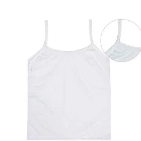 Baby Girls Cotton Vest - White