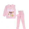 Barbie Friends Stylish Fleece Tracksuit - Rose Pink