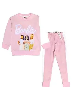 Barbie Friends Stylish Fleece Tracksuit - Rose Pink