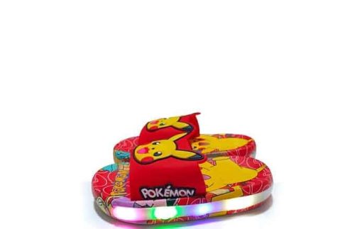 Kids Pokeman Slipper with Led Red