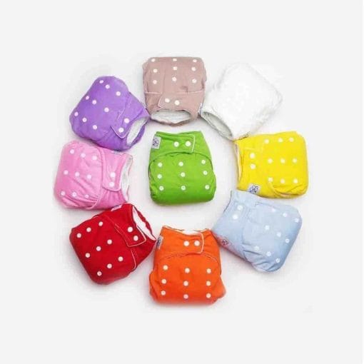 Reusable Adjustable Baby Premium Cloth Diapers Age 0-24 Months