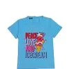 Peace Love & Icecream Tee Shirt - Sky Blue