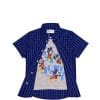 Regular Fit Team Mickey Blue Check Box Twofer Cotton Casual Shirt - Grey & Blue