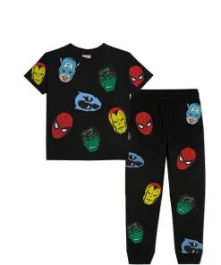Super Team Power Tee & Trouser - Black