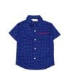 Arrow Tick Cotton Casual Shirt For Boys - Blue