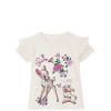 Bambi Thumper Frill Tee Shirt - Off White