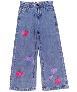 Dancing Heart Flare DEnim Pant - Ice Blue