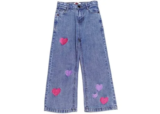 Dancing Heart Flare DEnim Pant - Ice Blue