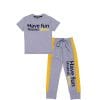 Have Fun Making Noise Tee & Trouser - Heder Grey