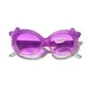 Kitty Bow High Quality Glitter Singlasses - Purple