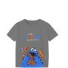 Little Cookie Moster Tee Shirt - Dark Grey