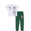 National Baseball Team Tee Shirt & Trouser - White & Green