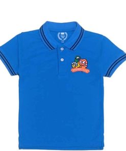 Richest Life Black Tipping Colar Polo Shirt - Blue