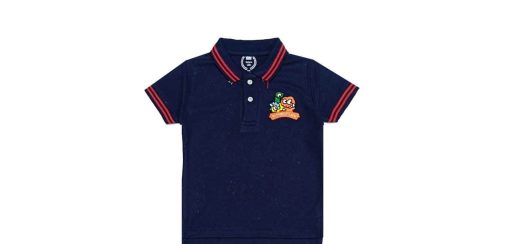 Richest Life Black Tipping Colar Polo Shirt - Navy Blue