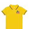 Richest Life Black Tipping Colar Polo Shirt - Yellow