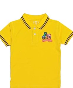 Richest Life Black Tipping Colar Polo Shirt - Yellow