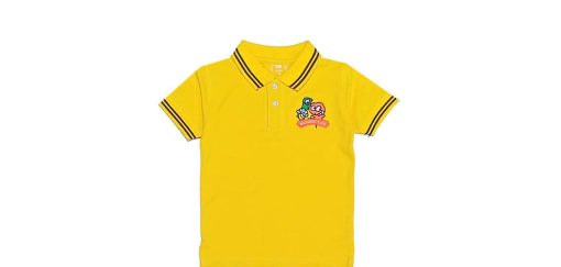 Richest Life Black Tipping Colar Polo Shirt - Yellow