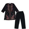 Goun-Style-Florals-Emb-&-Tilla-Work-Cotton-Shirt-with-Trouser-Black