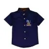 Mickey-Beach-Life-Half-Sleeves-Casual-Shirt--Navy-Blue