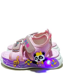 Musically-Panda--Premium-Quaity-LED-Lights-in-Sole-Soft-Stylish-Sandals-Pink