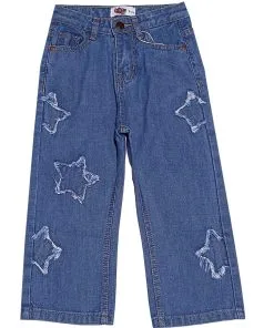 Pointed-Stars-Baggy-Wide-Leg-Denim-Pant---Blue
