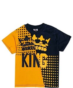 Premium-KIng-Crown-Penal-Tee-Shirt-Mustard-Black