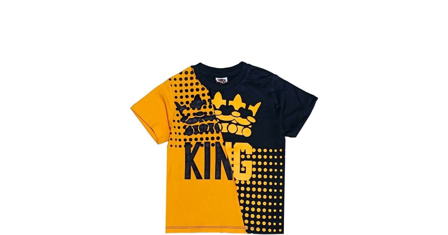 Premium-KIng-Crown-Penal-Tee-Shirt-Mustard-Black