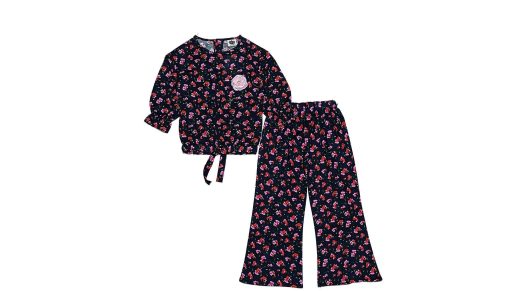 Summer-Cool-Flowers-Cotton-Top-&-Flapper-Trouser-Trouser