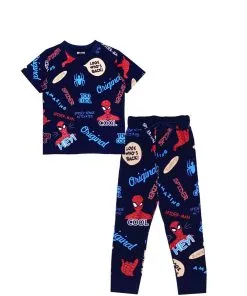 Amazing-Spiderman-Tee-&-Trouser-Navy-Blue