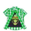 Angry-Ninja-Twofer-Cotton-Green-Cheked-Casual-Shirt-Green-Black
