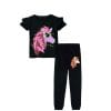 Be-Magic-Sequin-Unicorn-Frill-Tee-&-Trouser-Black