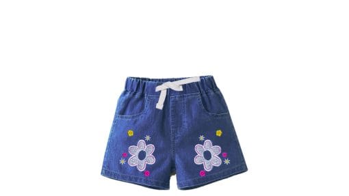 Blooming-Star-Flowers-Denim-Short-Mid-Blue