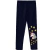 Golden Stars Unicorn Premium Lycra Tights For Girs - Black