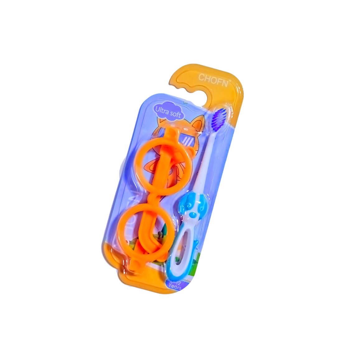 Kids-Extra-Soft-Teeth-Brush-with-Toy-Sun-Glasses-Orange-1